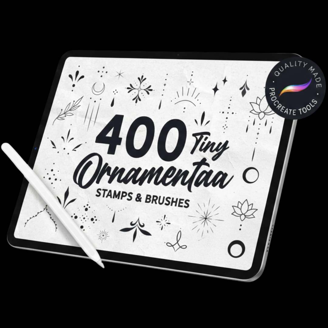 400 Ornamental Tattoo Stamps for Procreate – Arts